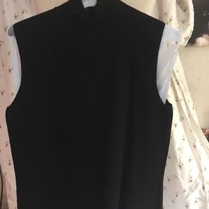 Black turtleneck sleeveless size large